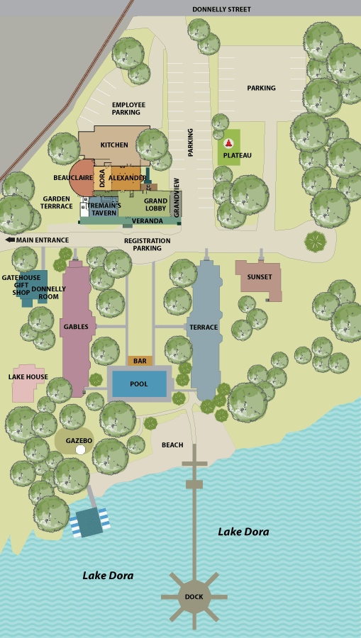 Map Lakeside Inn Grounds